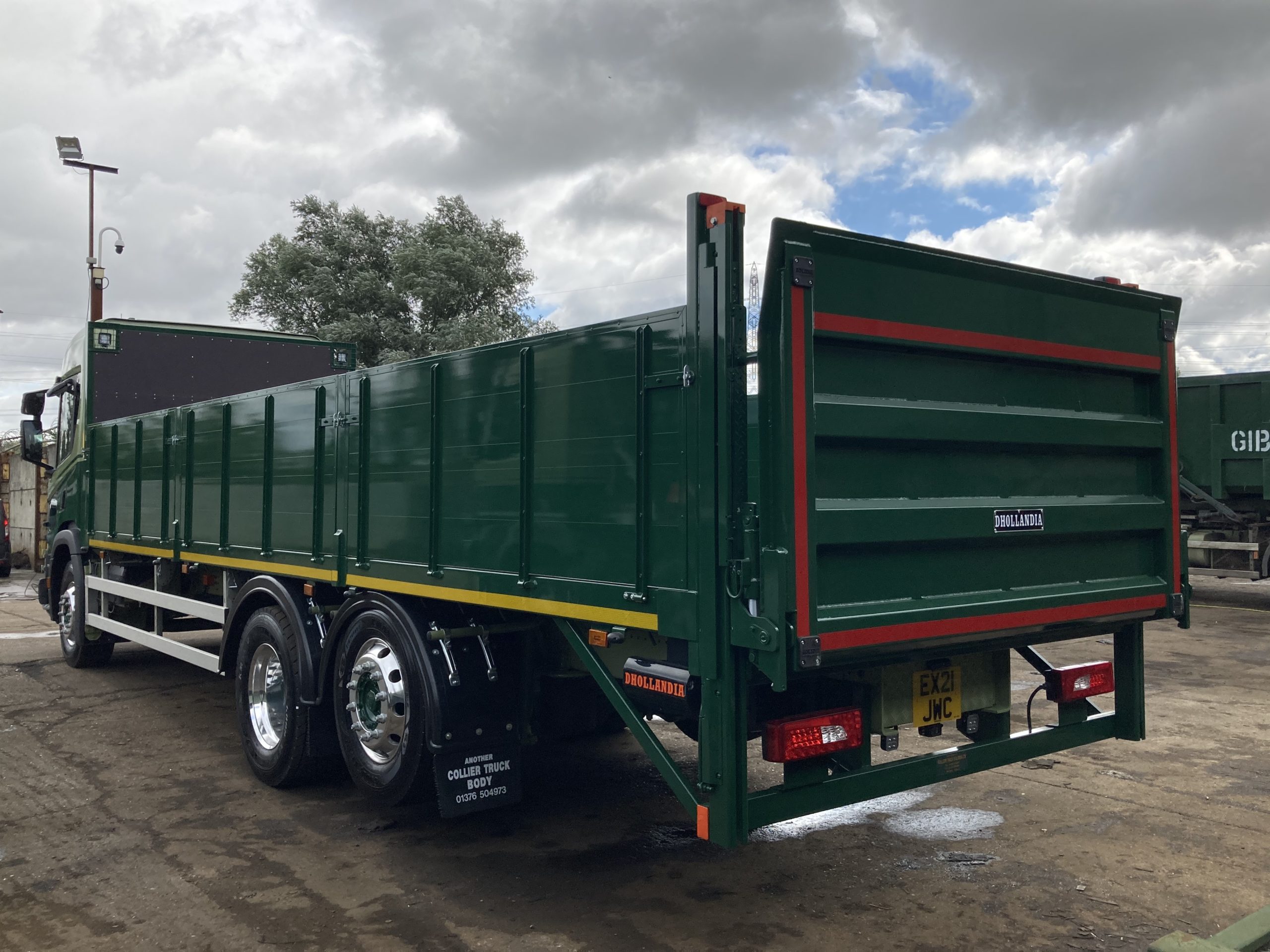 Scania Truck with taillift in corporate colours